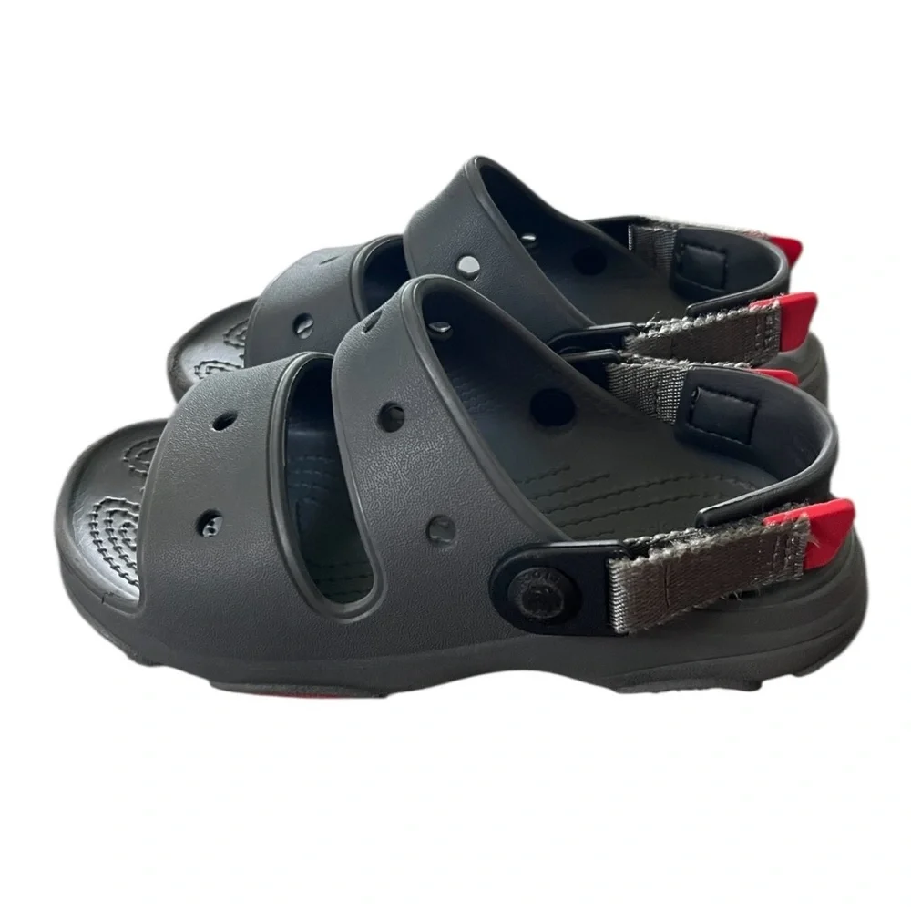 Crocs All Terrain Two Strap Junior Boys Outdoor Summer Beach Sandals Size J1